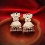 White Color Antique Earrings