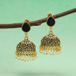 Black Color Oxidised Earrings