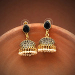 Black Color Oxidised Earrings