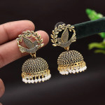 Gold Color Oxidised Earrings