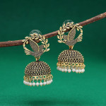 Gold Color Oxidised Earrings