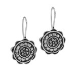 Rajasthani Ethnic German Silver Oxidised Earrings