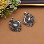 Silver Color Oxidised Earrings