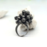 Silver Color Oxidised Ring